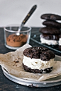 Salted Chocolate Diablo (ginger + cayenne) Cookie Ice Cream Sandwiches via The Artful Desperado 