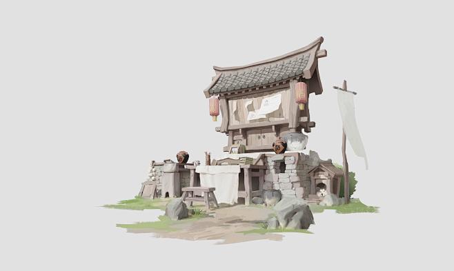 小灵界的神秘算命摊