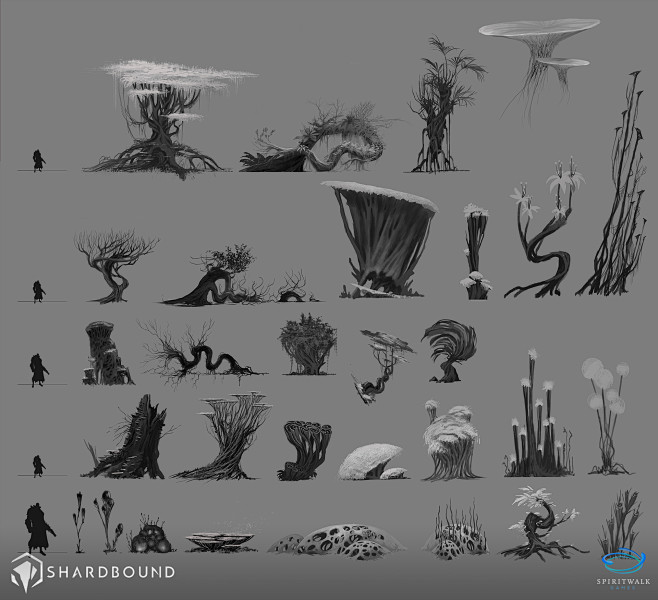 植物原画树原画来自cgbook.cn (...