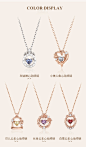 【LLOYD X 迪士尼】小美人鱼跳动的心银项链女 小众设计 简约气质-tmall.hk天猫国际