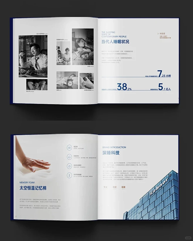 一本床垫集团画册设计 - 小红书