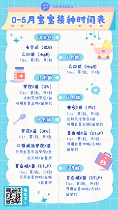 早幼教疫苗接种育儿知识手帐