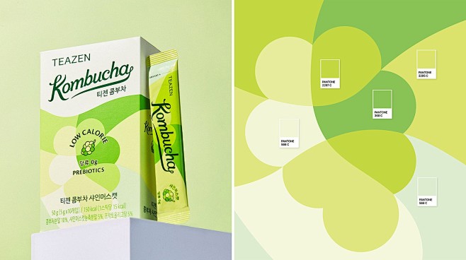 TEAZEN KOMBUCHA 康普茶包装设计 via:YNLDESIGN