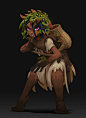 Strength Girl, Justin Chan : Class demo for Talent Tree students, based off of a previous character!