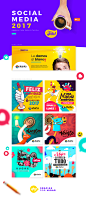 Social Media 2017 Abarka Casa Publicitaria : Artes para redes Sociales, realizados para Abarka Casa Publicitaria, Sincelejo Sucre Colombia.