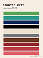 #配色分享# 宫崎骏的世界充满颜色。（via：高端品牌设计中心）