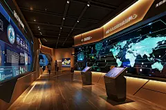 博物馆展厅灯具摄影图