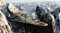 General 2560x1440 landscape snow architecture modern helicopter mountains car futuristic Stark Industries