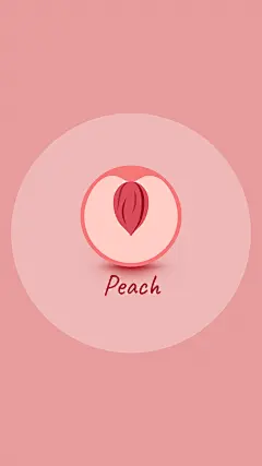 Pink Background Fruit Peach Simple Fresh Style Instagram Highlight