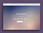 Coming Soon page (free) : A minimal simple Coming Soon page with free code snippet on github. Demo :http://ahmadfiroz.com/coming-soon-page/github link: https://github.com/ahmadfiroz/Coming-Soon-pageThanks to thesabbir for the countdown option.