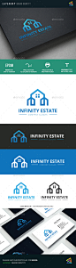 ∞房地产——建筑标志模板Infinity Real Estate - Buildings Logo Templates建筑师、建筑设计、建筑、建造,建筑工人,建筑公司,农舍,建设,建筑业,别墅,豪华的家,独立式住宅、生态家园,优雅的房子,家里仪,家居杂志,家里举办,住房解决方案,室内设计师,豪华公寓、大厦物业经理,房地产代理、租赁、出售、固体结构,结构,模板,别墅 architect, architectural design, architecture, build, builder, building