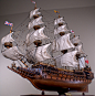 HMS 海上主权号 木制大帆船模型成品 开张新居商务礼品摆设-淘宝网