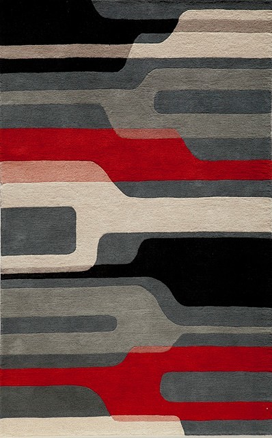 Delhi-43 Rug, Black,...