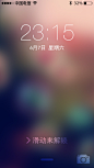 iOS7锁屏界面