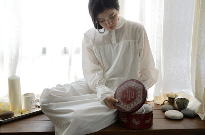 mymymy sleepwear-白色法...