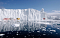 General 1348x842 nature landscape sea coast ice snow iceberg graffiti reflection Antarctica humor