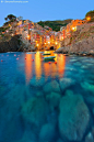 Dusk, Riomaggiore, Italy