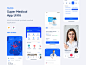 Medilab - Super Medical App UI Kit - Figma Resources : This is an application that covers many topics related to health and health. The application synthesizes the main features including: Book an appointment at a hospital, book a home appointment, book a