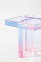 Acrylic side table |  so modern this pink and blue acrylic table | www.bocadolobo.com/ <a class="pintag searchlink" data-query="%23luxuryfurniture" data-type="hashtag" href="/search/?q=%23luxuryfurniture&rs=hashta