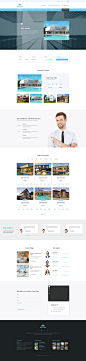 #企业网站##房屋租赁#REAL ESTATA - Real Estate PSD Theme