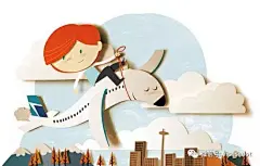 Bomboland 漂亮的插画和剪纸艺术 : Bomboland 是意大利插画及设计工作室，擅长剪纸拼贴风格，客户包括宝马、诺基亚等。 他们的剪纸作品层次分明，色彩鲜艳，通过叠加的方式呈现作品，每一幅作品看起来都是一个独立的小场景，耐人寻味而且丰富有趣。 鳄