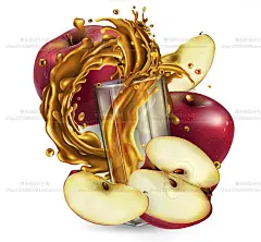 创意水果AI矢量果汁鲜榨橘子橙子桃苹果果汁榨汁饮品海报矢量素材-淘宝网