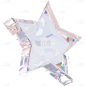 C4D几何玻璃星星元素贴纸