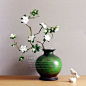乡村风格陶瓷花瓶 复古怀旧花器 样板间软饰品 陶瓷 工艺品-淘宝网