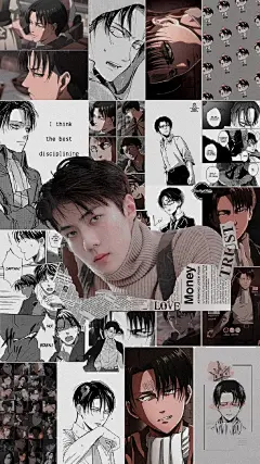 漫画/吴世勋/手机壁纸锁屏/EXO/黑/白