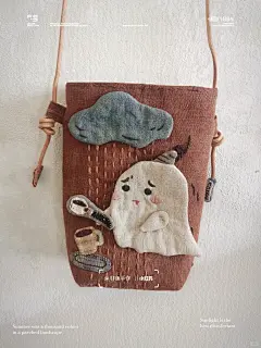 当插画遇见布艺—做咖啡的小幽灵 - 小红书