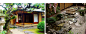 由于日本岛国的气候四季分明，所以日本庭院的园林景观设计丰富多彩且行色各异。与个人的精神信仰与文化背景的元素有关系，一个精致的庭院往往包含了其中各种之间的影响与穿插，成为舒适宜人、清新的庭院环境。  筑山式回游庭园。也有林泉式回游庭园的说法，在日本庭院中很普遍，最大的特色就是用石头堆砌，掘池引溪，回廊花亭，如同被缩小的整个世界一般。东京、京都、大阪等地，此类名园颇多。 枯山水庭园。也有平庭或石庭的说法，主要以岩石为主，白砂、绿树、苔藓、光秃的黑石相衬，这其中便是汲取中国水墨画的精髓，注重幽远意境，顺其自然，