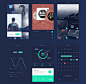 FADE APP UI KIT | FREEBIE | : Deep Blue, flat style UI kit for IOS or Andrid devices, but this kit specified for IOS 9resolution. Hope you like it, and feel free to use your personal or commercial project too.Future updates is possible.Enjoy!