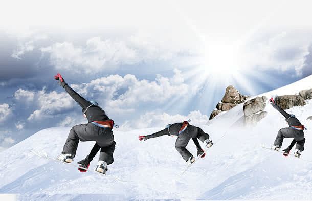 滑雪高清素材 企业宣传画 企业文化 体育...