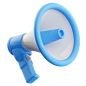 Premium Megaphone 3D Illustration download in PNG, OBJ or Blend format