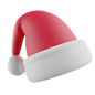 Free Santa hat 3D Illustration download in PNG, OBJ or Blend format