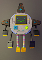 8-bit characters controllers Retro robots Videogames