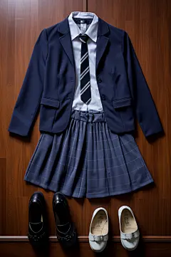 AI数字艺术服装校服图片