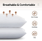 Amazon.com: Acanva Basic Bed Pillow Soft Rest Cushion Stuffer for Sleeping, Standard (Pack of 4), White 4 Count : Home & Kitchen