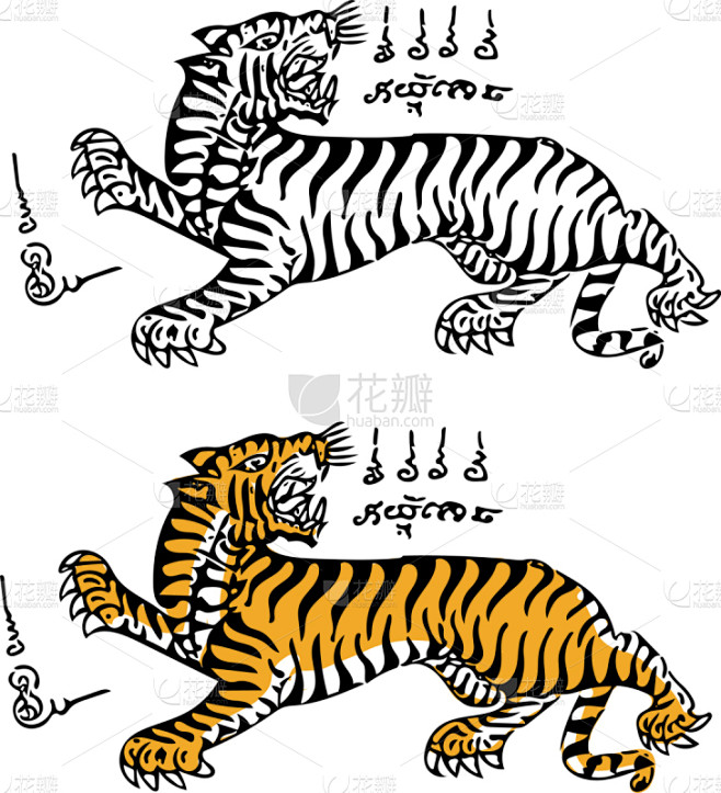 传统,图像,矢量,动物,设计