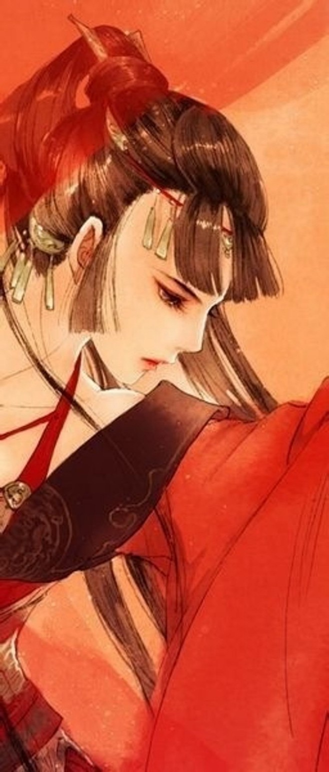 古代女子 古风美女 手绘图