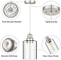 Industrial Pendant Lighting, Adjustable Hanging Light Fixtures, Clear Glass Shade Pendant Light, Vintage Farmhouse Mini Hanging Ceiling Lamp for Kitchen Living Room Bedroom Hallway, E26 Base, 3-Pack - - Amazon.com