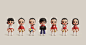 China Women national volleyball team cartoon image on Behance