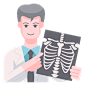 Medical free icon 医疗 医院医生 X光拍片 检查报告结果 人物