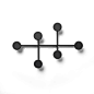 Menu - Afteroom Coat Hanger - BLACK - White/Black