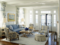 Nautical House on the Bay - Hamptons - beach-style - Living Room - New York - Austin Patterson Disston Architects