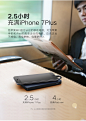 绿联充电宝10000毫安iPhone7/8苹果x6S手机通用自带线mfi移动电源-tmall.com天猫
