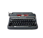 Vintage 四十年代 Underwood 便携式老式打字机 帶手提箱