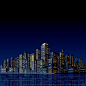 黑色城市高楼建筑背景矢量图高清素材 商业 商务 地产 城市 夜景 建筑 海报 灯火 素材 背景 高楼 矢量图 背景 设计图片 免费下载