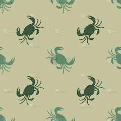 四方连续纹样,螃蟹,可爱的,自然,条纹,海产,图像,海洋,壁纸,装饰