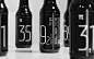 国外纯黑的π数字啤酒高端洋酒品牌产品包装设计参考分享欣赏